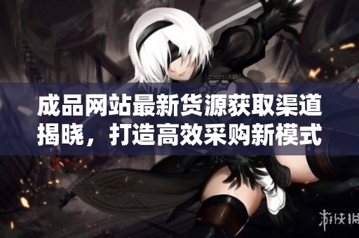 成品网站最新货源获取渠道揭晓，打造高效采购新模式