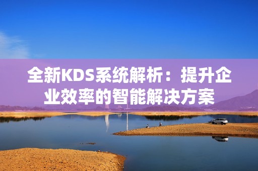 全新KDS系统解析：提升企业效率的智能解决方案
