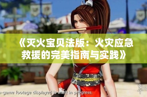 《灭火宝贝法版：火灾应急救援的完美指南与实践》