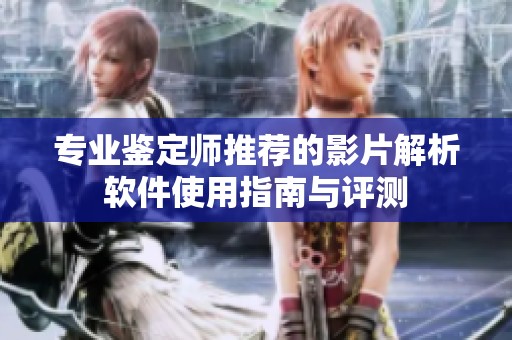 专业鉴定师推荐的影片解析软件使用指南与评测