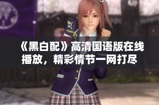 《黑白配》高清国语版在线播放，精彩情节一网打尽