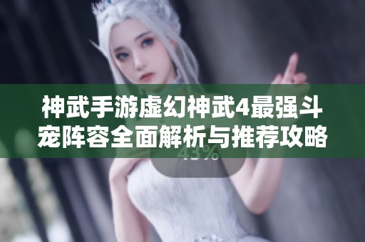 神武手游虚幻神武4最强斗宠阵容全面解析与推荐攻略