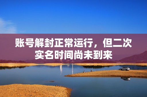 账号解封正常运行，但二次实名时间尚未到来
