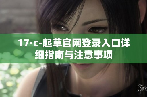 17·c-起草官网登录入口详细指南与注意事项