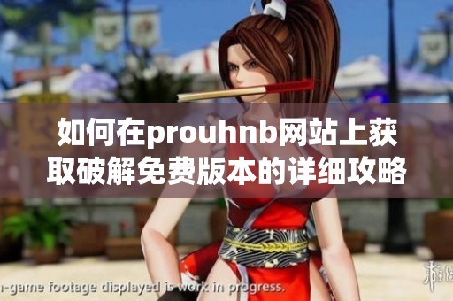 如何在prouhnb网站上获取破解免费版本的详细攻略