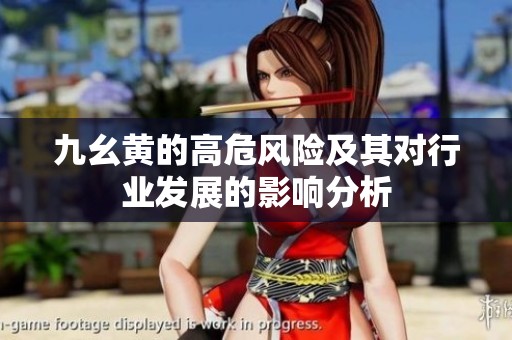 九幺黄的高危风险及其对行业发展的影响分析