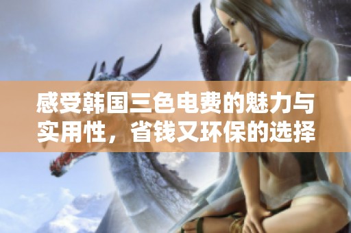 感受韩国三色电费的魅力与实用性，省钱又环保的选择