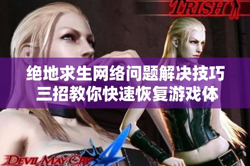 绝地求生网络问题解决技巧 三招教你快速恢复游戏体验