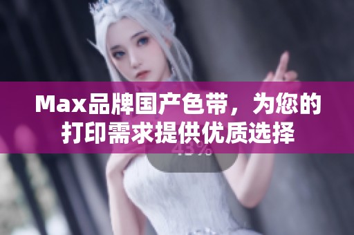 Max品牌国产色带，为您的打印需求提供优质选择