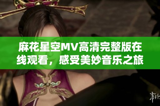 麻花星空MV高清完整版在线观看，感受美妙音乐之旅