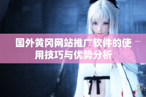 国外黄冈网站推广软件的使用技巧与优势分析