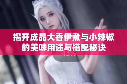 揭开成品大香伊煮与小辣椒的美味用途与搭配秘诀