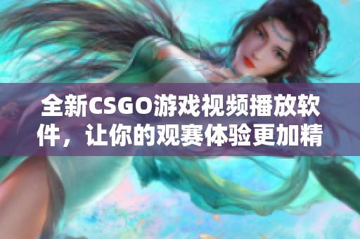 全新CSGO游戏视频播放软件，让你的观赛体验更加精彩