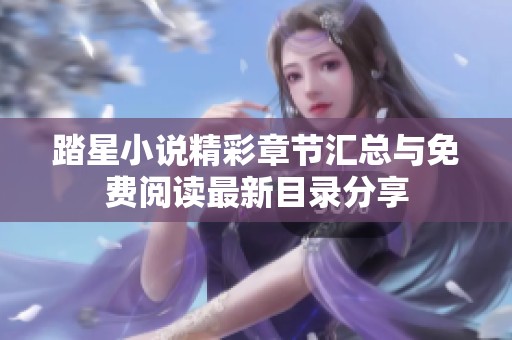 踏星小说精彩章节汇总与免费阅读最新目录分享
