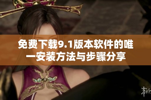 免费下载9.1版本软件的唯一安装方法与步骤分享