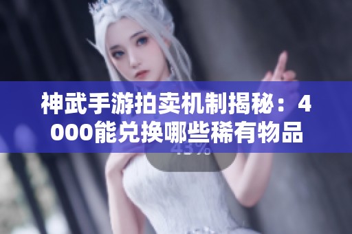 神武手游拍卖机制揭秘：4000能兑换哪些稀有物品