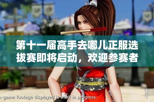 第十一届高手去哪儿正服选拔赛即将启动，欢迎参赛者参与交流！