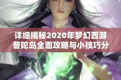详细揭秘2020年梦幻西游普陀岛全面攻略与小技巧分享