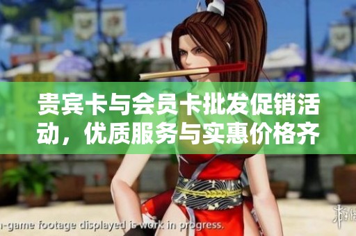 贵宾卡与会员卡批发促销活动，优质服务与实惠价格齐同行