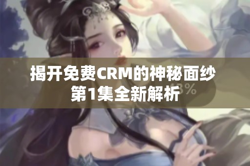 揭开免费CRM的神秘面纱 第1集全新解析