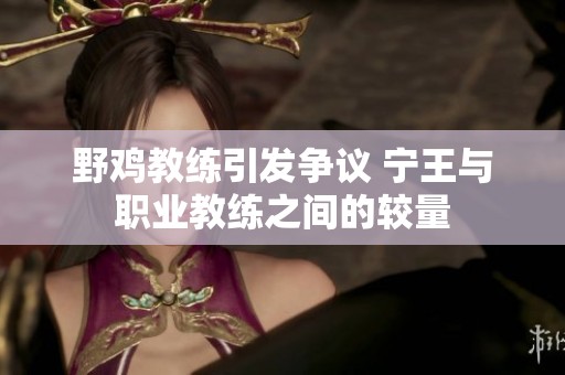 野鸡教练引发争议 宁王与职业教练之间的较量