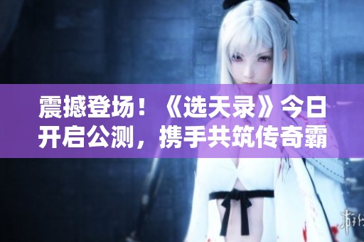 震撼登场！《选天录》今日开启公测，携手共筑传奇霸业之旅