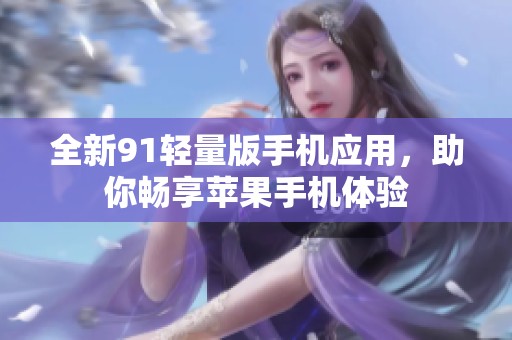全新91轻量版手机应用，助你畅享苹果手机体验