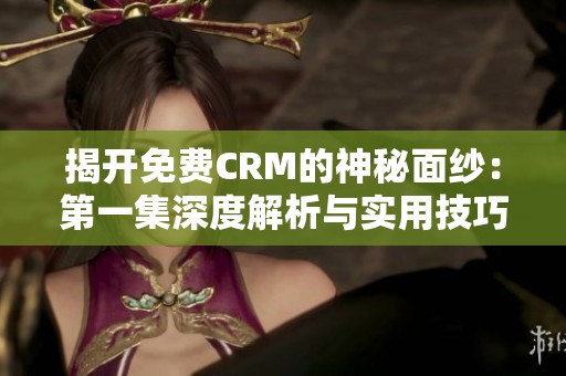 揭开免费CRM的神秘面纱：第一集深度解析与实用技巧