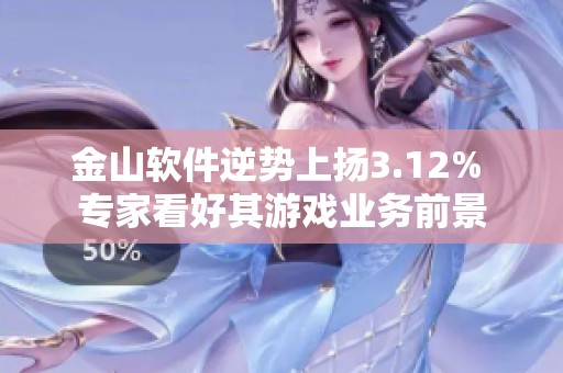 金山软件逆势上扬3.12% 专家看好其游戏业务前景
