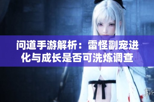 问道手游解析：雷怪副宠进化与成长是否可洗炼调查