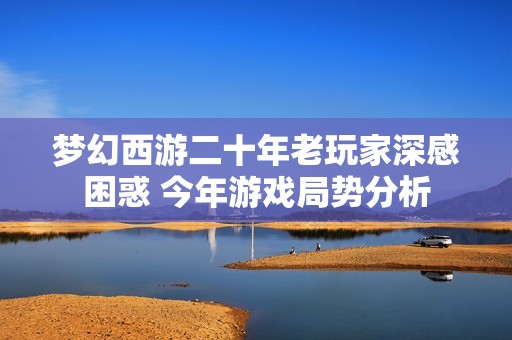 梦幻西游二十年老玩家深感困惑 今年游戏局势分析