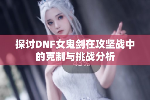 探讨DNF女鬼剑在攻坚战中的克制与挑战分析