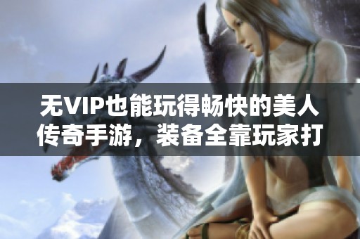 无VIP也能玩得畅快的美人传奇手游，装备全靠玩家打拼获取