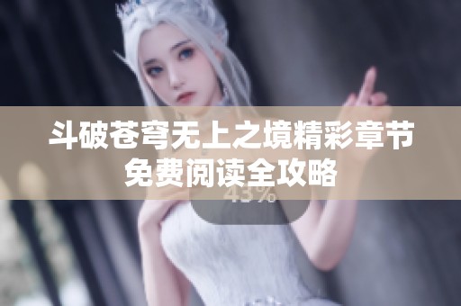 斗破苍穹无上之境精彩章节免费阅读全攻略