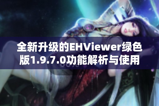 全新升级的EHViewer绿色版1.9.7.0功能解析与使用指南