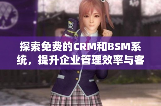 探索免费的CRM和BSM系统，提升企业管理效率与客户体验