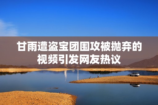 甘雨遭盗宝团围攻被抛弃的视频引发网友热议