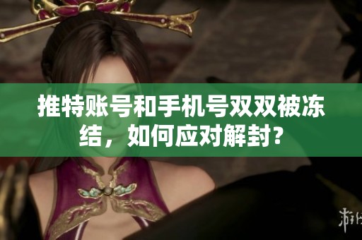 推特账号和手机号双双被冻结，如何应对解封？