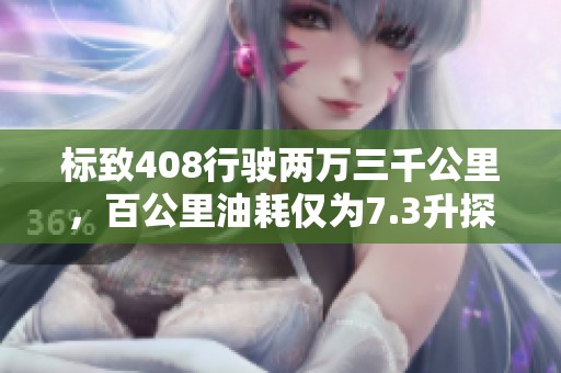 标致408行驶两万三千公里，百公里油耗仅为7.3升探秘