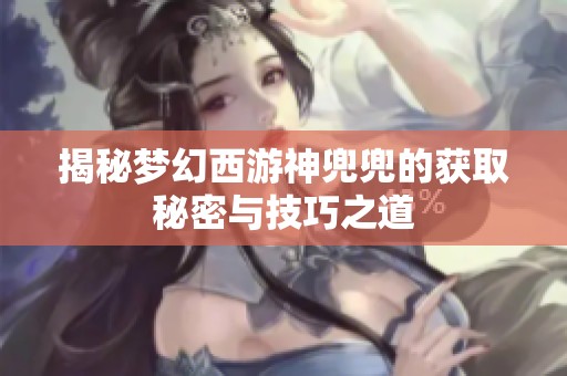 揭秘梦幻西游神兜兜的获取秘密与技巧之道
