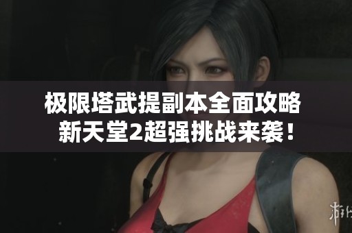 极限塔武提副本全面攻略 新天堂2超强挑战来袭！
