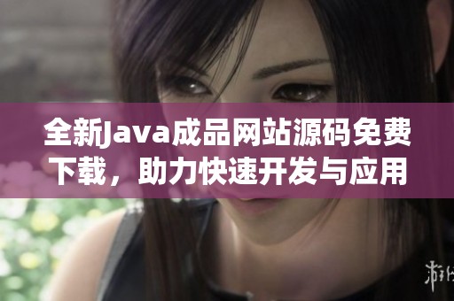 全新Java成品网站源码免费下载，助力快速开发与应用搭建