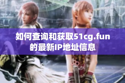 如何查询和获取51cg.fun的最新IP地址信息