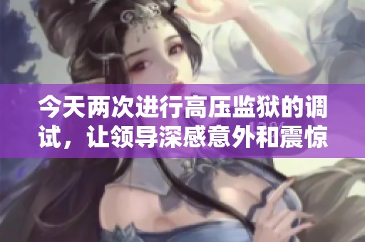今天两次进行高压监狱的调试，让领导深感意外和震惊