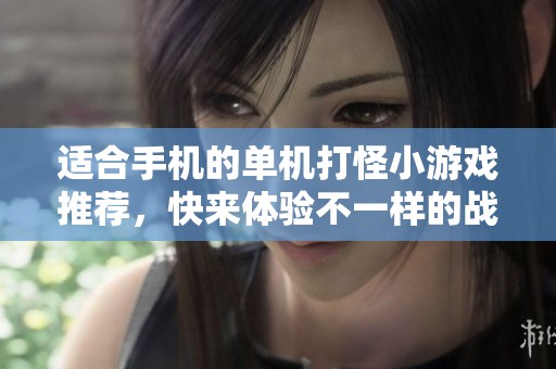 适合手机的单机打怪小游戏推荐，快来体验不一样的战斗乐趣
