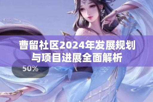 曹留社区2024年发展规划与项目进展全面解析