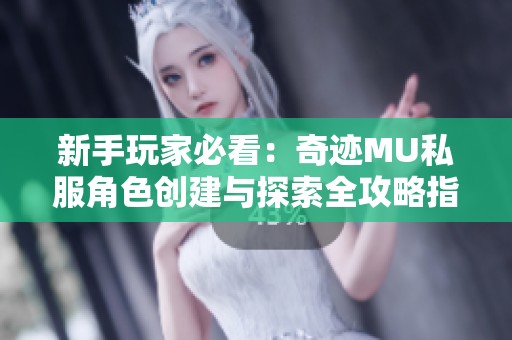 新手玩家必看：奇迹MU私服角色创建与探索全攻略指南
