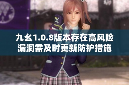 九幺1.0.8版本存在高风险漏洞需及时更新防护措施