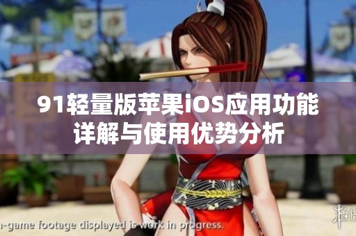 91轻量版苹果iOS应用功能详解与使用优势分析
