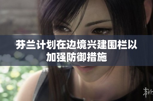 芬兰计划在边境兴建围栏以加强防御措施